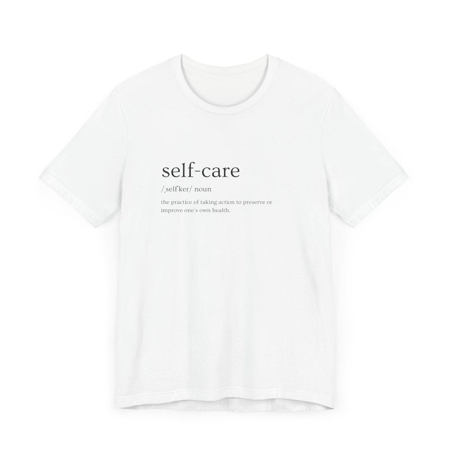 Self-Care Unisex Jersey Tee - Inspiring Wellness Apparel