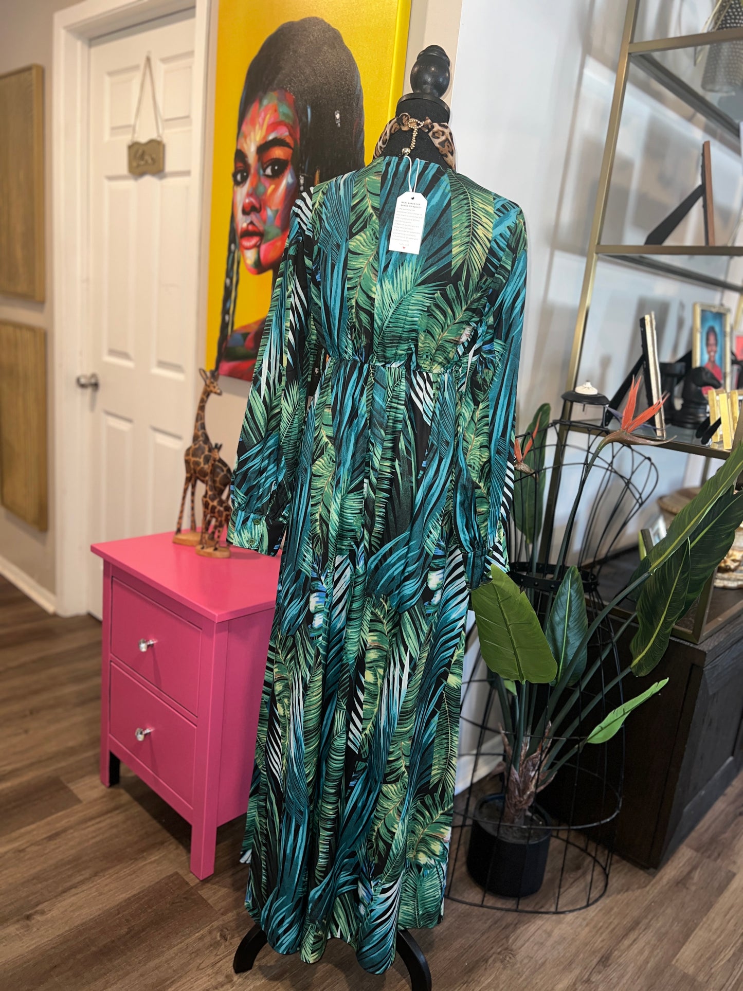 Beautiful Tropical Paradise Maxi Dress