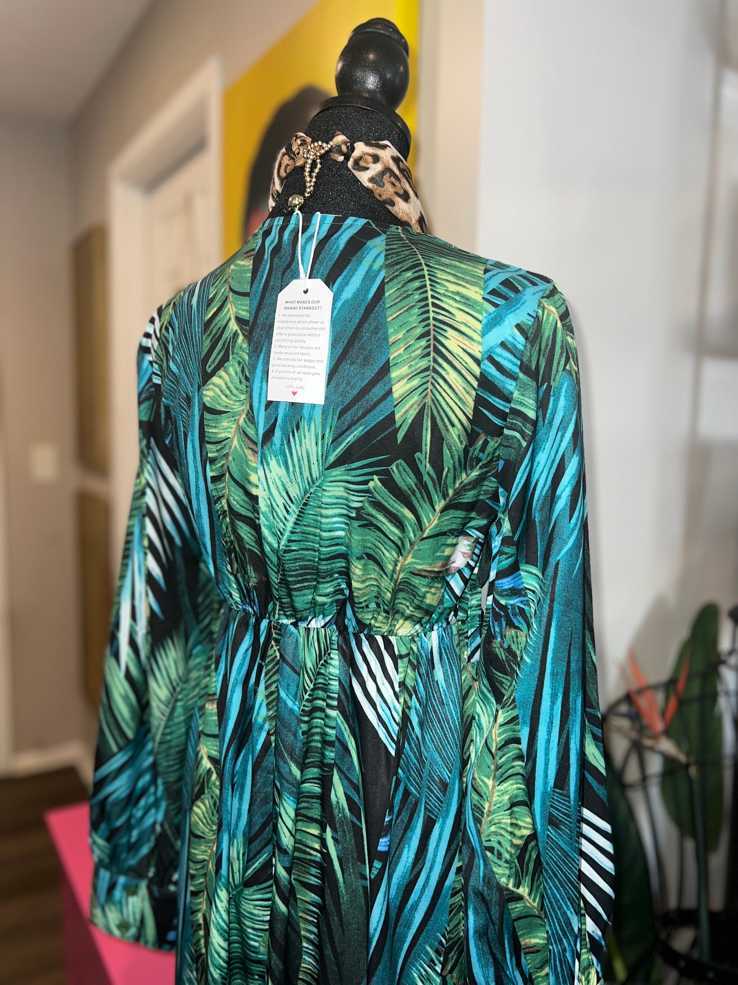 Beautiful Tropical Paradise Maxi Dress