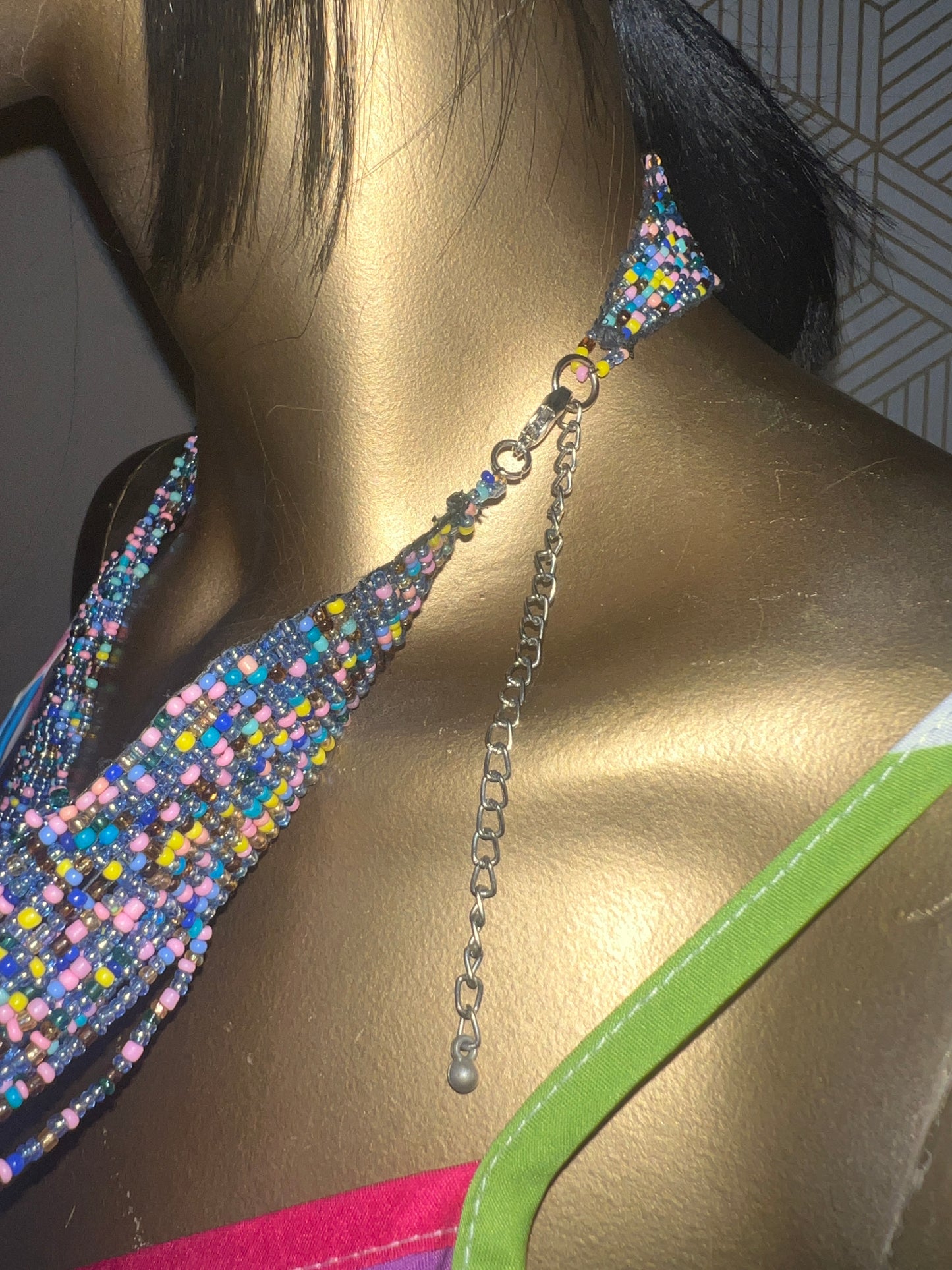 Cotton Candy Beaded Necklace