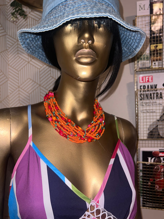 Orange Pop Necklace