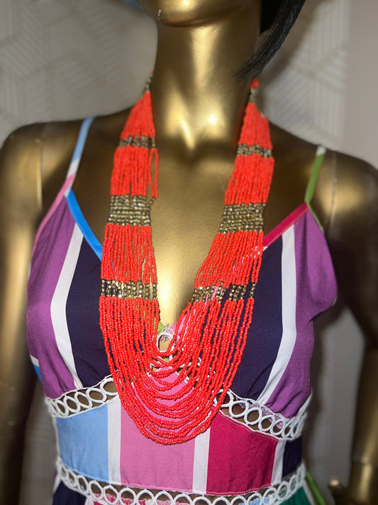 Elegant in Orange Necklace