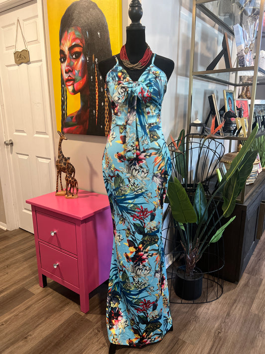Tropical Paradise Maxi Dress - S