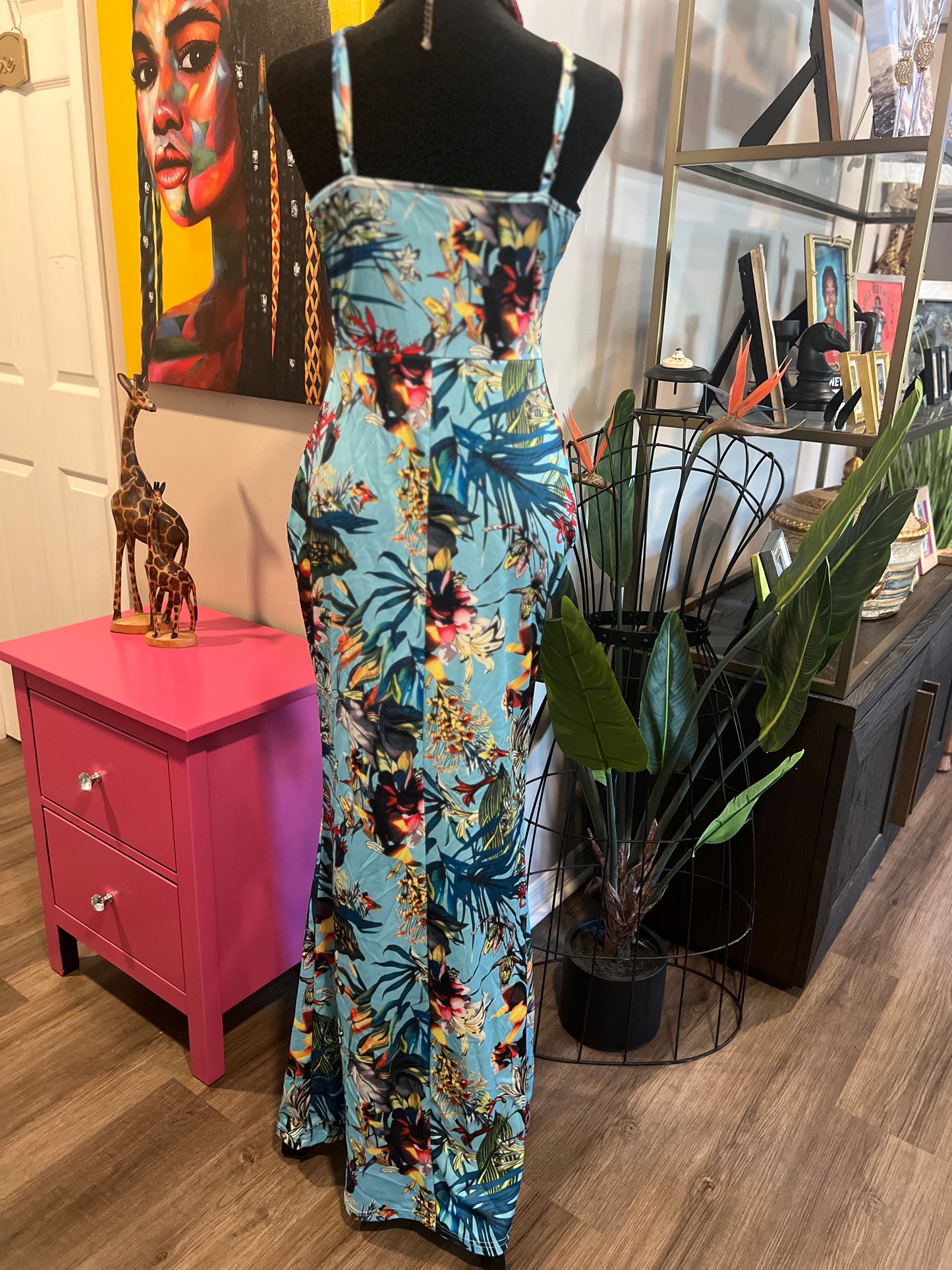 Tropical Paradise Maxi Dress - S