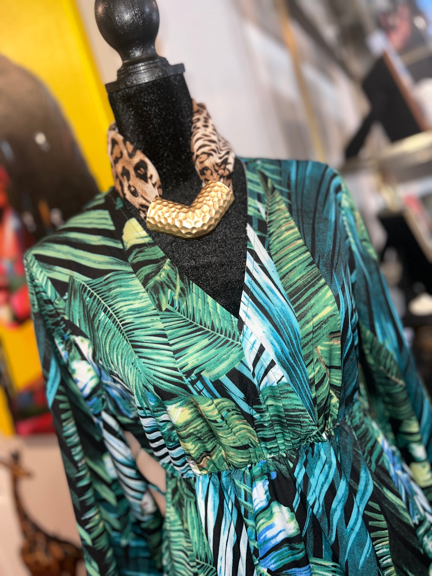 Beautiful Tropical Paradise Maxi Dress